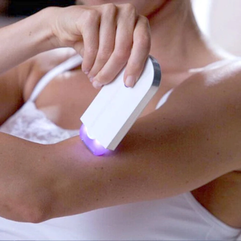 Depilador Elétrico Removedor de Pêlos – Roxo/Branco