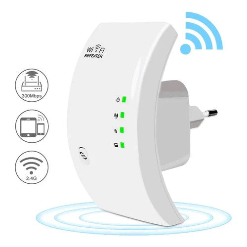 Repetidor Wi-Fi DHJ DR4 300M – Expansão Rápida e Eficiente do Sinal Sem Fio