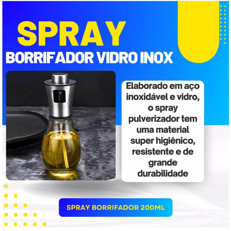 Spray Pulverizador de Azeite Inox 200 ml