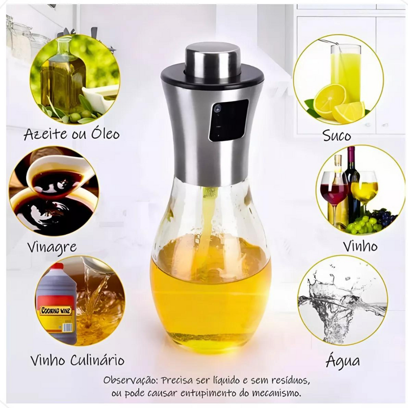 Spray Pulverizador de Azeite Inox 200 ml