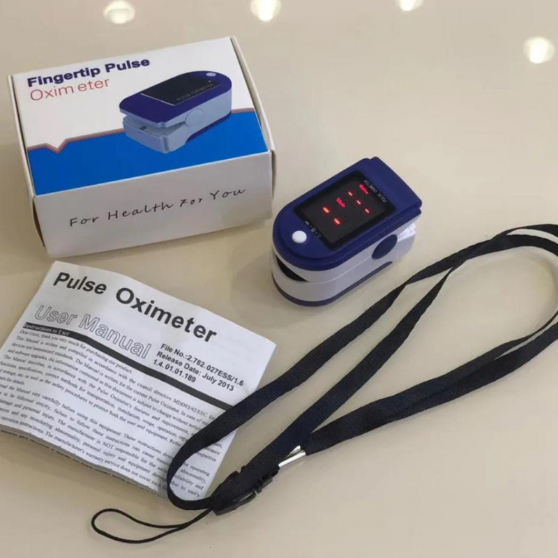 Oxímetro Digital Portátil de Pulso para Dedo – SpO2 e Batimentos Cardíacos com Precisão