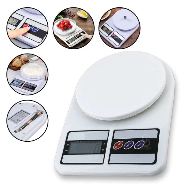 Balança Digital de Cozinha Precisão Até 10kg - Nutrição e Dieta