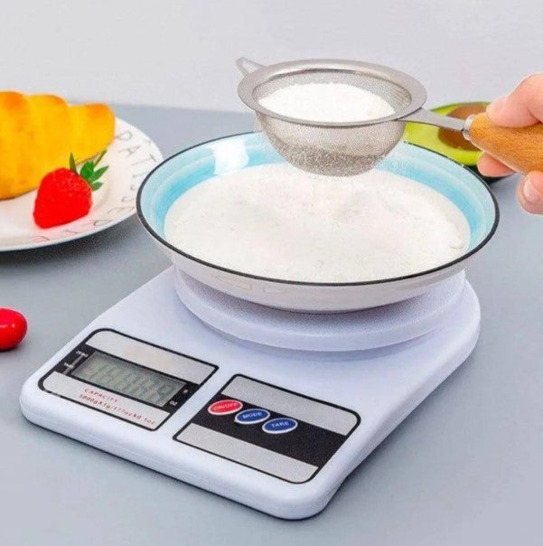 Balança Digital de Cozinha Precisão Até 10kg - Nutrição e Dieta