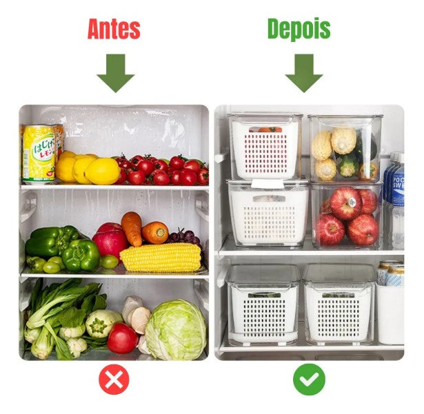 Conjunto Hermético para Alimentos (3 Potes com Tampa) – BM-F1040