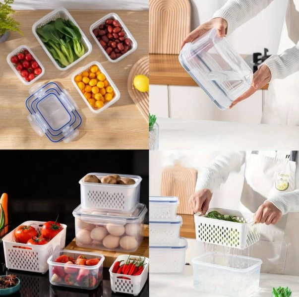 Conjunto Hermético para Alimentos (3 Potes com Tampa) – BM-F1040