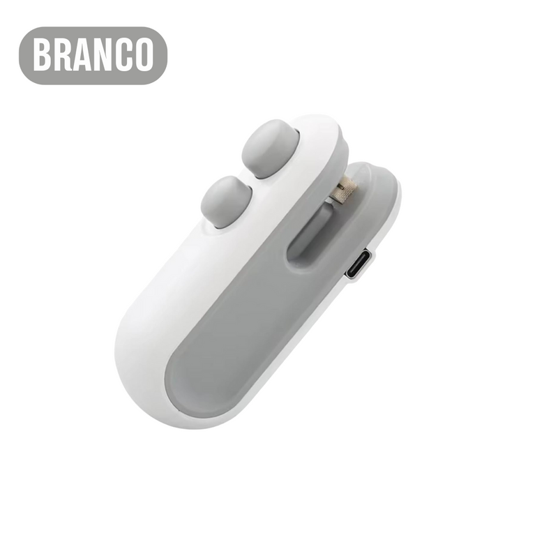 Mini Seladora para Sacos Plásticos Portátil – Branco ou Rosa
