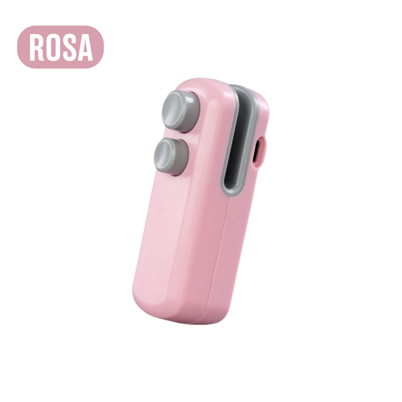 Mini Seladora para Sacos Plásticos Portátil – Branco ou Rosa