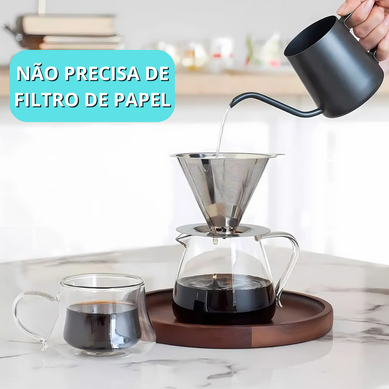 Coador de Café Aço Inox 103 Permanente