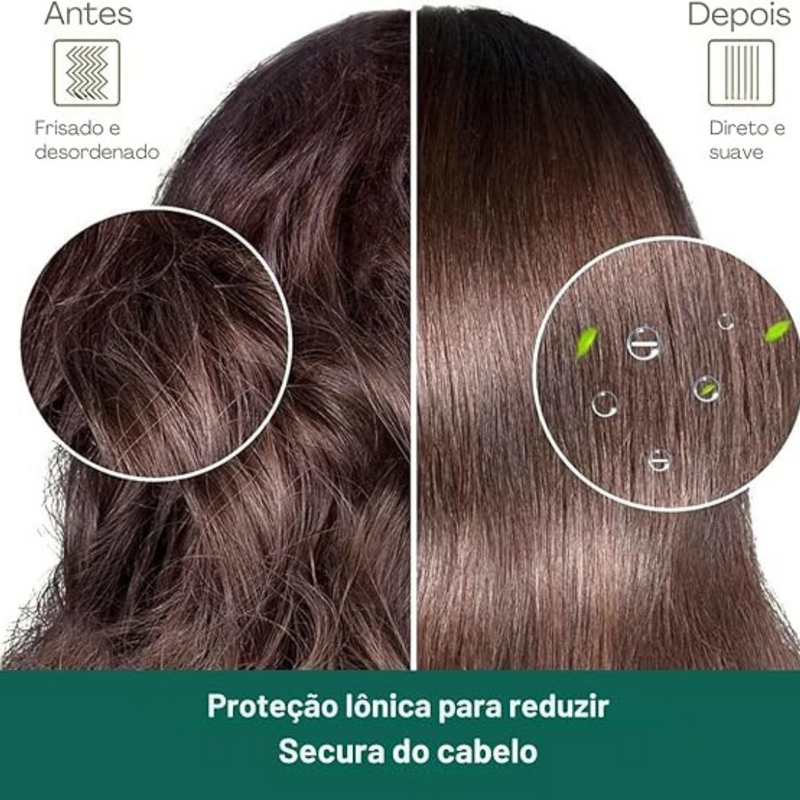 Escova Alisadora Elétrica Bivolt – Verde